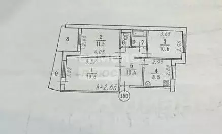 3-к кв. Омская область, Омск Заозерная ул., 15/2 (64.3 м) - Фото 1