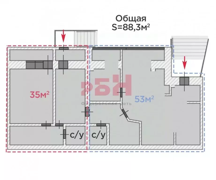 Офис в Тюменская область, Тюмень Северная ул., 3к3 (53 м) - Фото 1