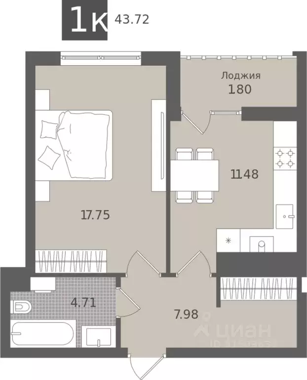 1-к кв. Калининградская область, Светлогорск Лесная Сказка жилой ... - Фото 0