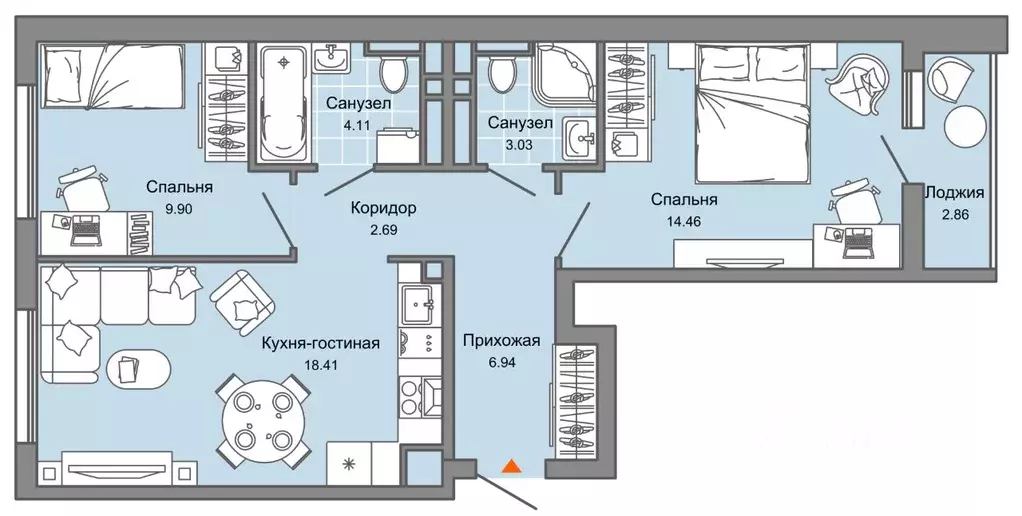 3-к кв. Ульяновская область, Ульяновск Новый Город мкр, Светлые ... - Фото 0