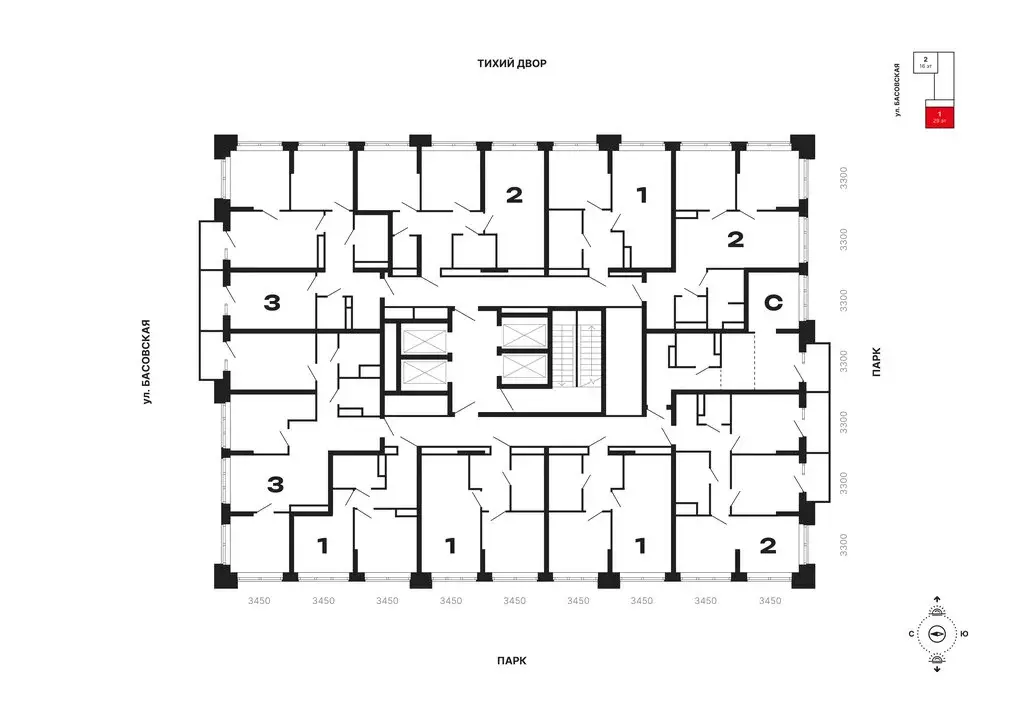 2-комнатная квартира: Москва, ЖК Бестселлер (66.2 м) - Фото 1
