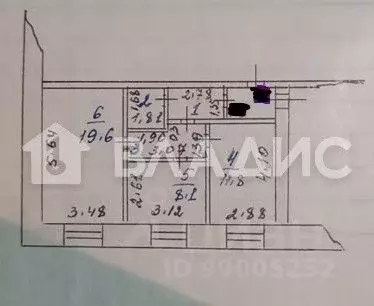 2-к кв. Ивановская область, Фурманов ул. Демьяна Бедного, 56 (50.0 м) - Фото 2