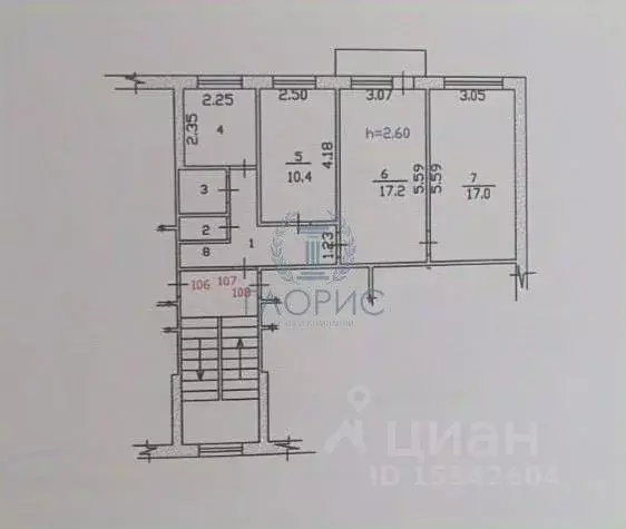3-к кв. Хакасия, Абакан ул. Лермонтова, 10 (60.3 м) - Фото 1