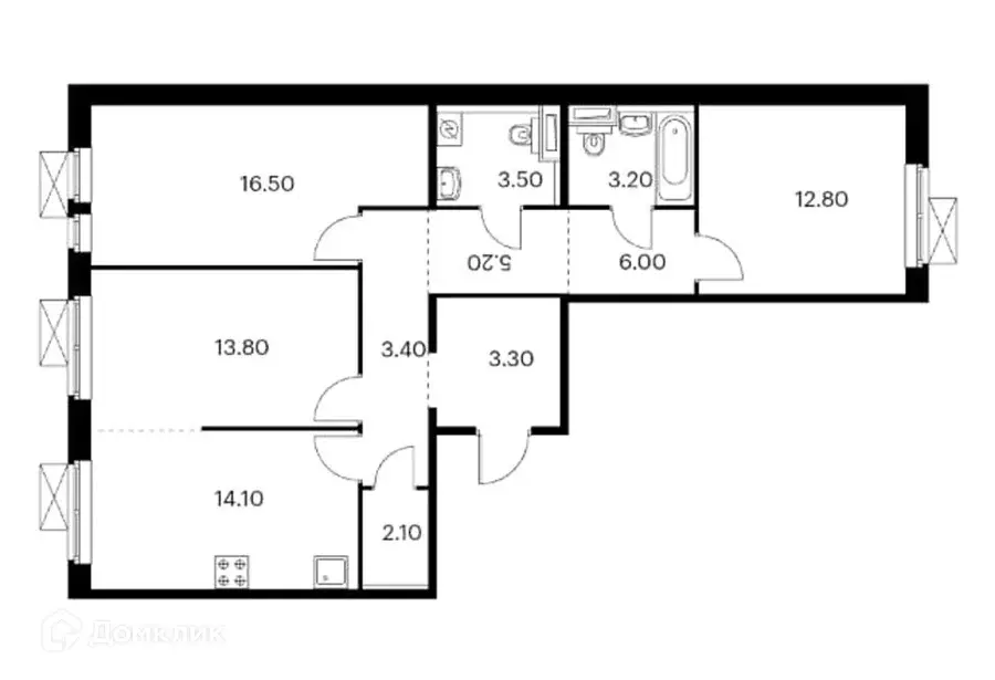 Продаётся 3-к квартира, 84 м - Фото 1