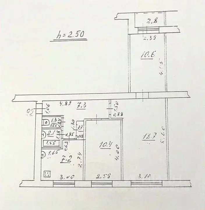 3-к кв. Самарская область, Самара Воронежская ул., 51 (60.0 м) - Фото 1