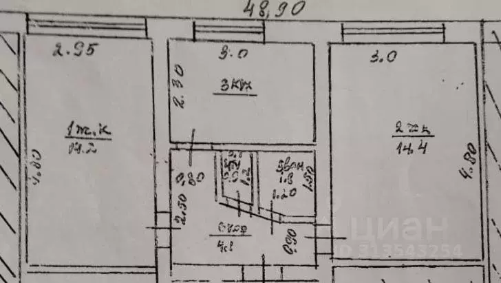 2-к кв. Башкортостан, Иглинский район, с. Кудеевский ул. Гагарина, 12 ... - Фото 2