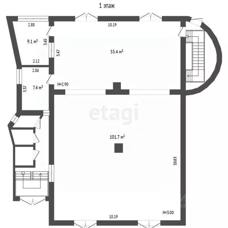 Торговая площадь в Белгородская область, Белгород Студенческая ул., 6Б ... - Фото 2