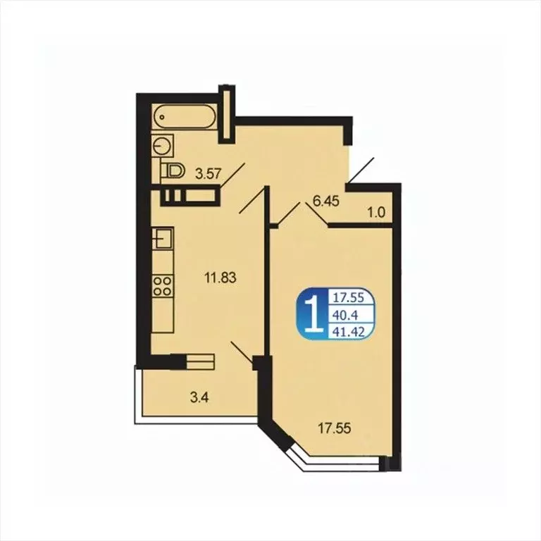 1-к кв. Московская область, Рузский муниципальный округ, Тучково пгт ... - Фото 1