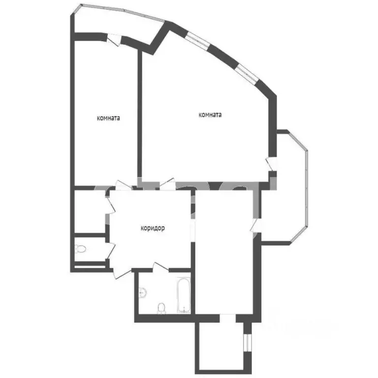2-к кв. Челябинская область, Челябинск ул. Воровского, 61Б (65.1 м) - Фото 2