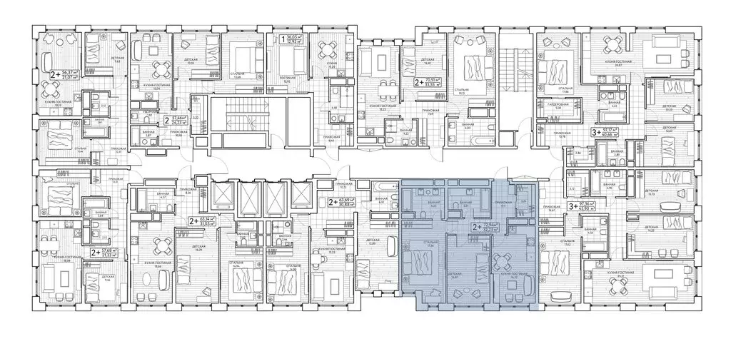 2-комнатная квартира: Москва, Береговой проезд, 3 (73.5 м) - Фото 2