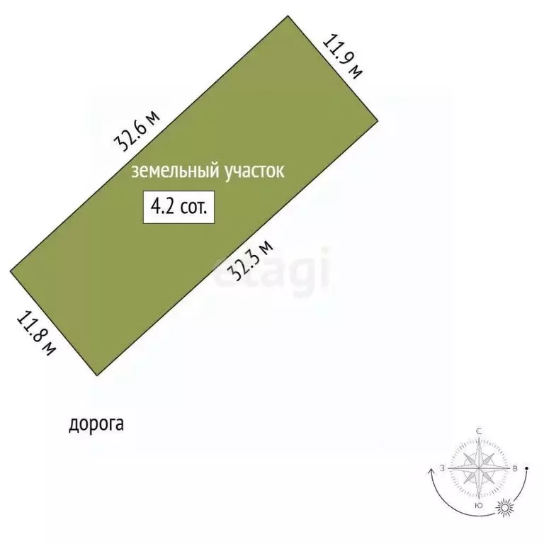 Участок в Севастополь ш. Монастырское (4.16 сот.) - Фото 1