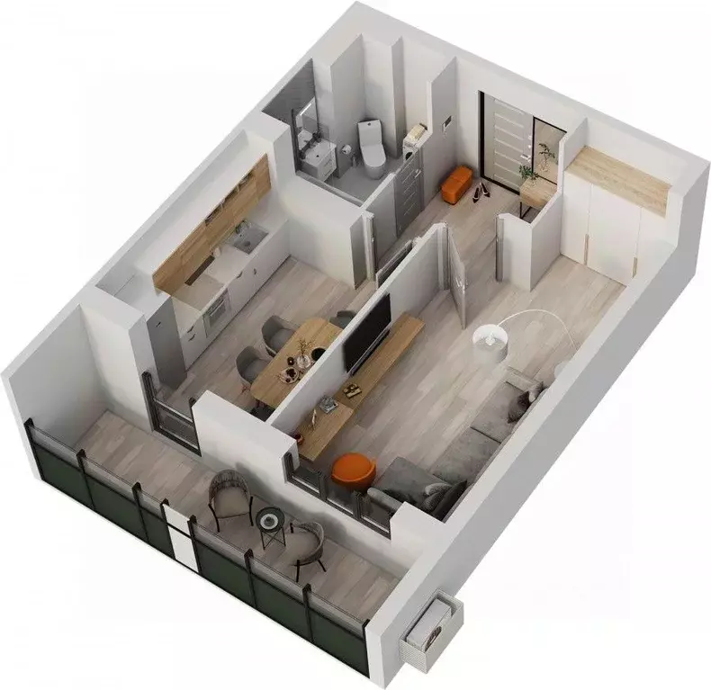 1-к кв. Татарстан, Нижнекамск Время жилой комплекс (39.5 м) - Фото 1