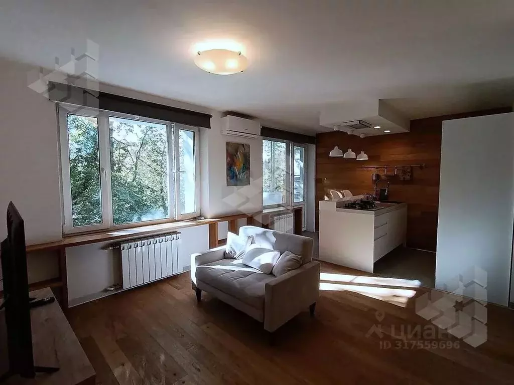 Студия Москва Шмитовский проезд, 28 (35.1 м) - Фото 0