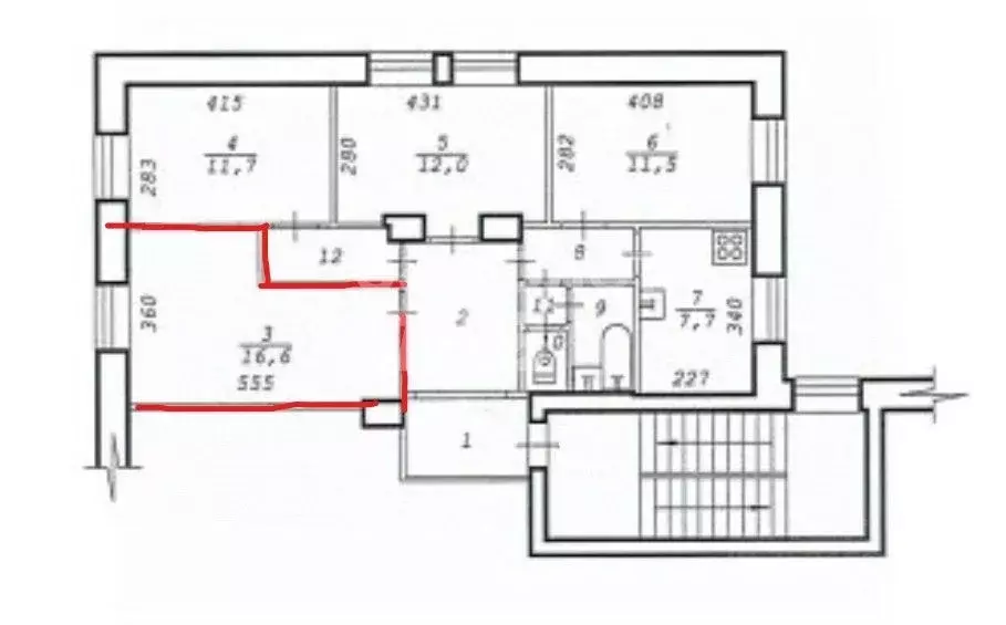 Комната Новосибирская область, Новосибирск Бетонная ул., 11 (16.6 м) - Фото 1