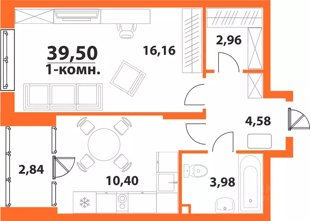 1-к кв. Ульяновская область, Ульяновск 19-й мкр, Аквамарин-2 жилой ... - Фото 0
