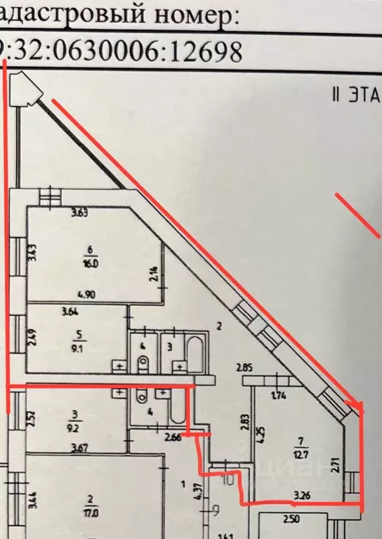 2-к кв. Пермский край, д. Кондратово ул. Культуры, 2А (55.5 м) - Фото 0