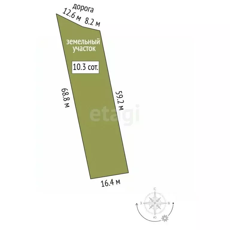 Участок в Мордовия, с. Лямбирь ул. Строителей (10.3 сот.) - Фото 2