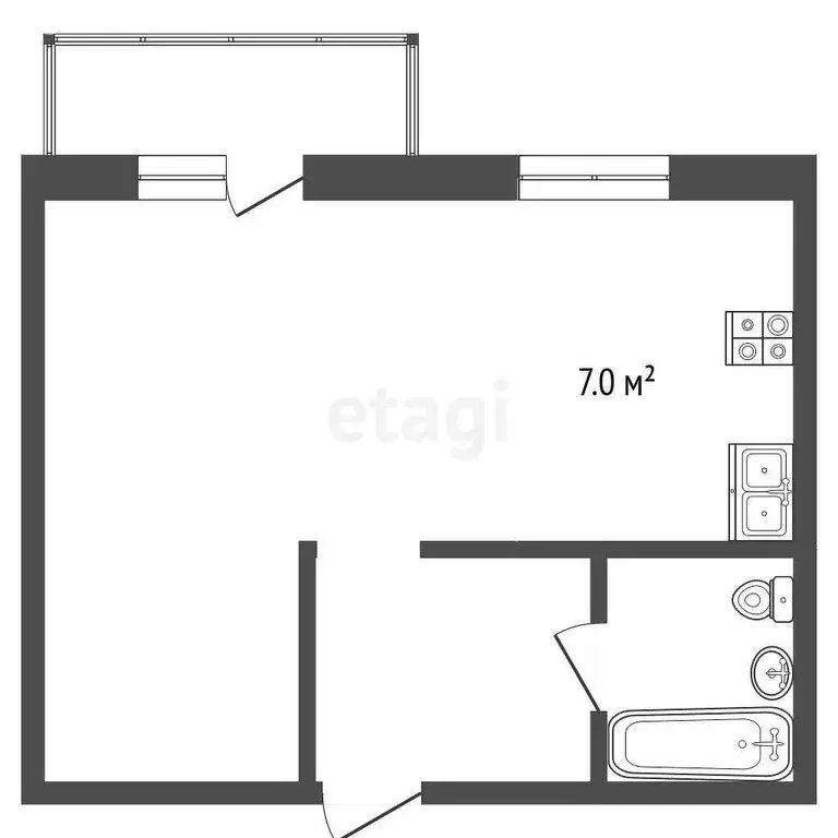 Квартира-студия: Анапа, Анапское шоссе, 6к3 (36.3 м) - Фото 0
