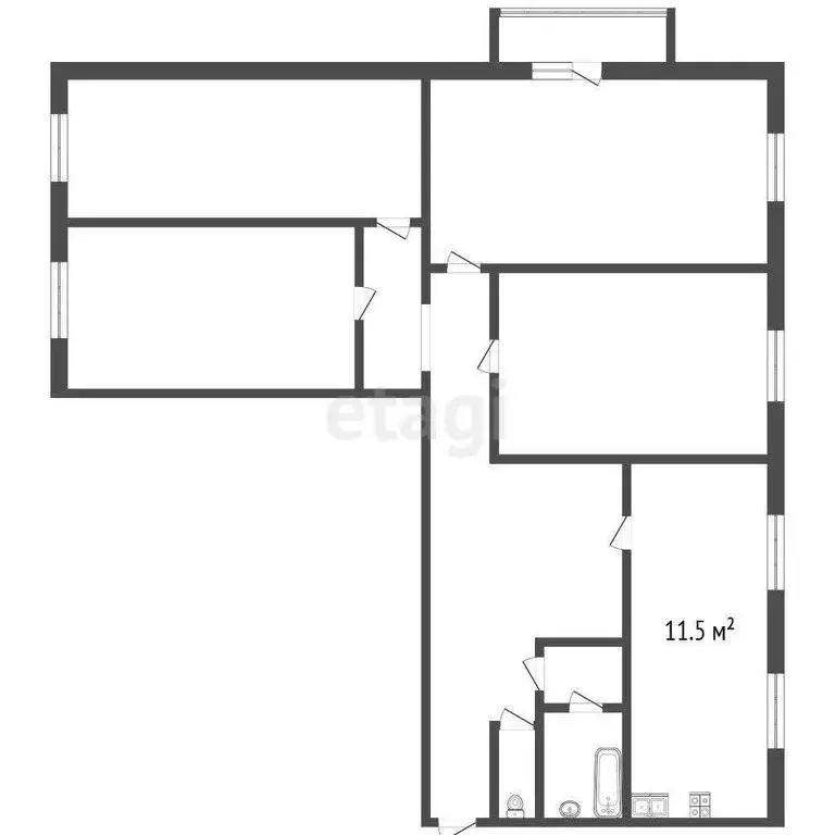 3-комнатная квартира: Всеволожск, улица Героев, 15 (87 м) - Фото 0