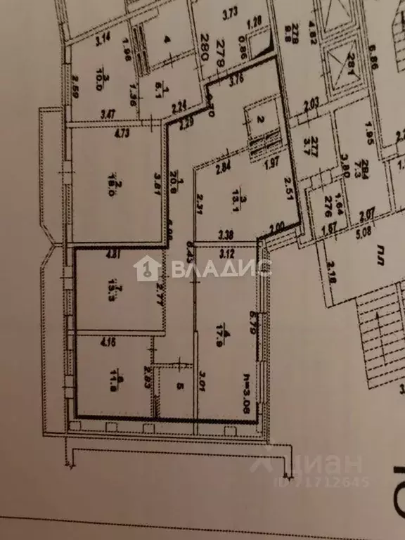 3-к кв. Воронежская область, Воронеж Ольховый пер., 9Б (81.0 м) - Фото 2