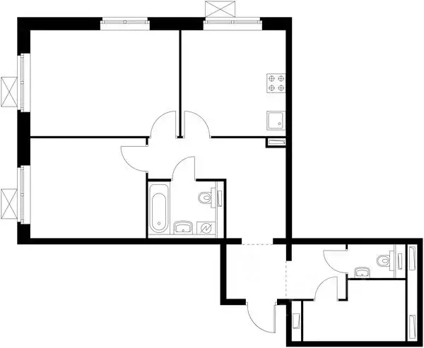2-к кв. Московская область, Люберцы ул. Летчика Ларюшина, 12 (65.0 м) - Фото 2