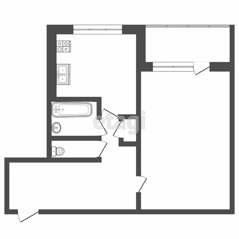1-комнатная квартира: Саранск, проспект 70 лет Октября, 67к2 (32.7 м) - Фото 1