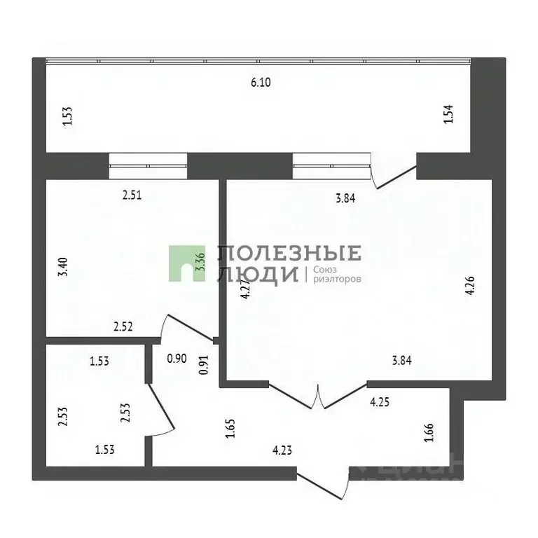 1-к кв. Красноярский край, Красноярск Судостроительная ул., 37А (38.5 ... - Фото 2