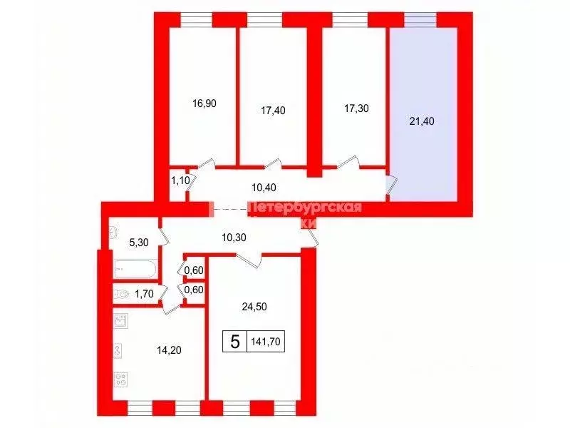 Комната, 21 м - Фото 2
