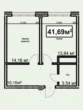 1-к кв. Ставропольский край, Ессентуки ул. Благодатная, 24 (41.69 м) - Фото 2