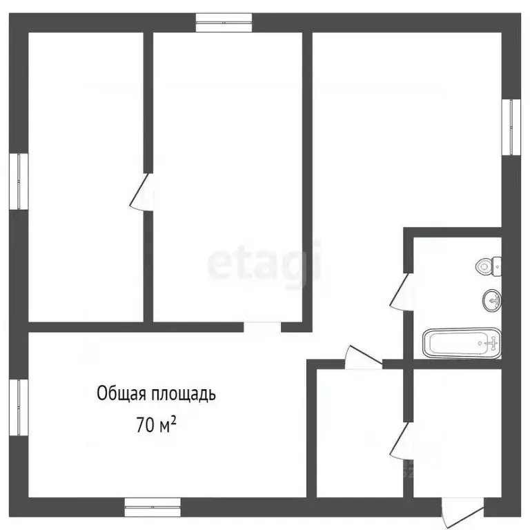 Дом в Кемеровская область, Ленинск-Кузнецкий Татарская ул., 11 (70 м) - Фото 1
