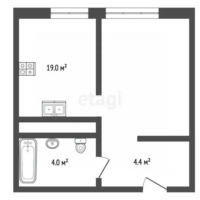 2-к кв. Пермский край, Пермский муниципальный округ, с. Фролы ул. ... - Фото 1