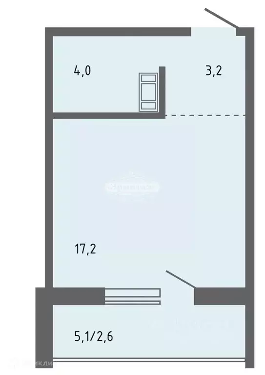 Студия Курганская область, Курган Заозерный жилрайон, 13-й мкр, 2 ... - Фото 2