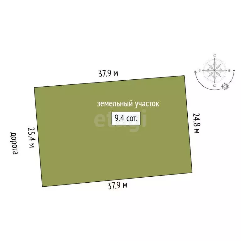 Участок в Трудовое, улица Энтузиастов (9.44 м) - Фото 1