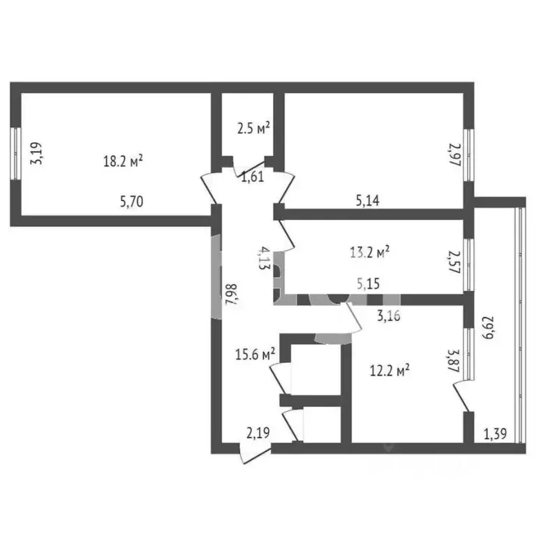 3-к кв. Амурская область, Благовещенск Игнатьевское ш., 16/2 (81.0 м) - Фото 1