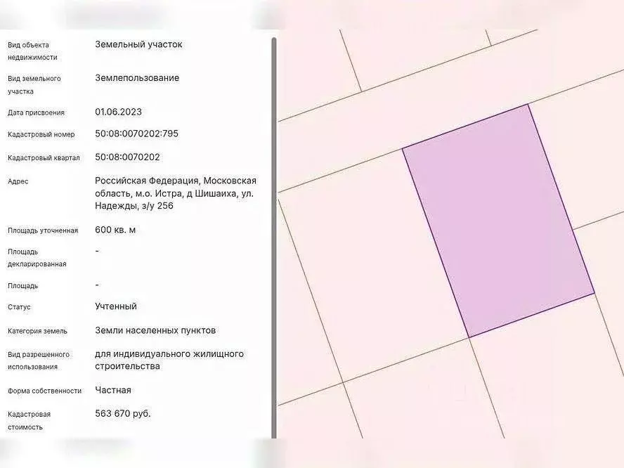 Участок в Московская область, Истра муниципальный округ, д. Шишаиха  ... - Фото 2