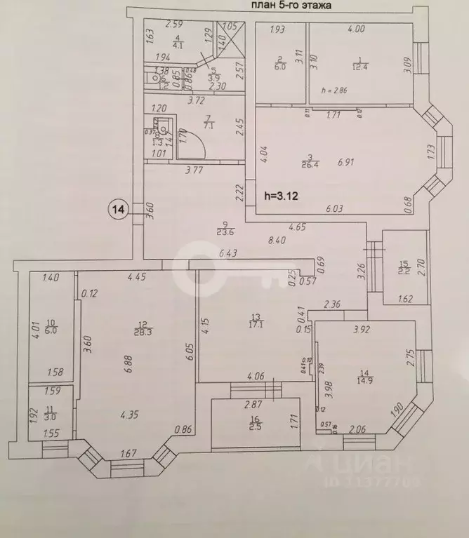 4-к кв. Татарстан, Казань ул. Николая Ершова, 49в (170.0 м) - Фото 1