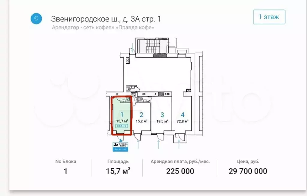 Габ на трафике, 15,7 м2 - Фото 0