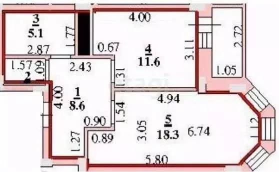 1-к кв. Липецкая область, Липецк ул. Артемова, 3А (45.3 м) - Фото 1