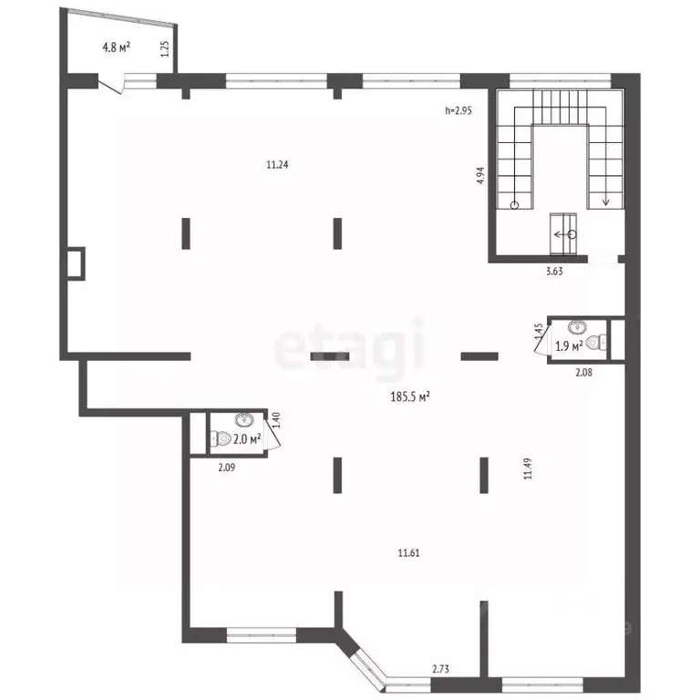 Помещение свободного назначения в Мордовия, Саранск ул. Богдана ... - Фото 2