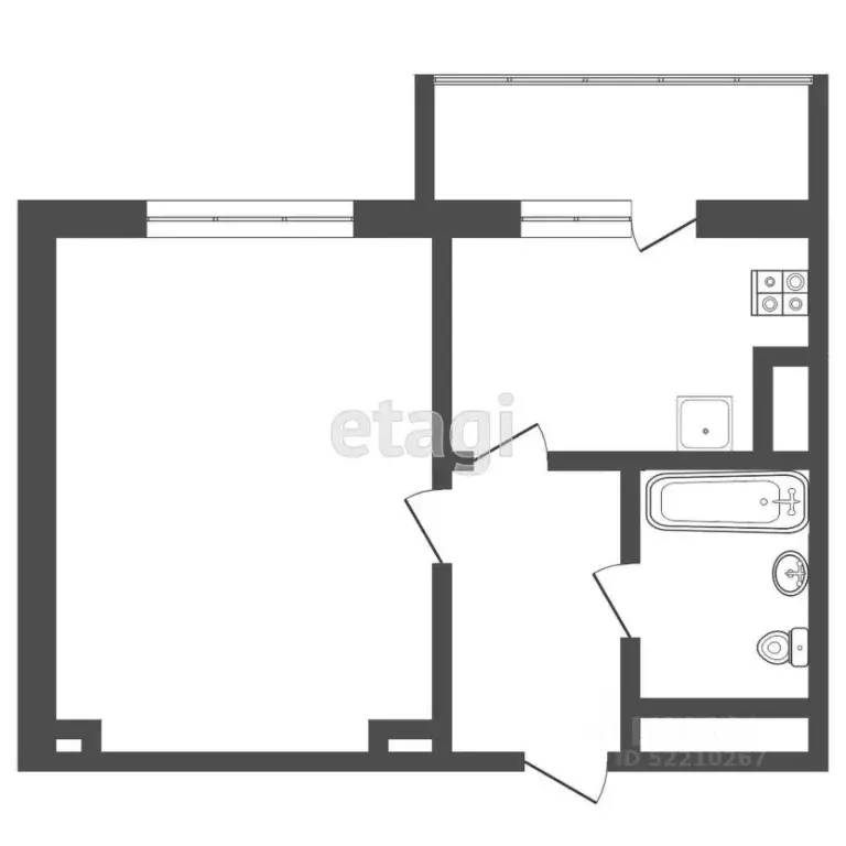 Студия Татарстан, Набережные Челны просп. Сююмбике, 40блок6 (47.0 м) - Фото 2