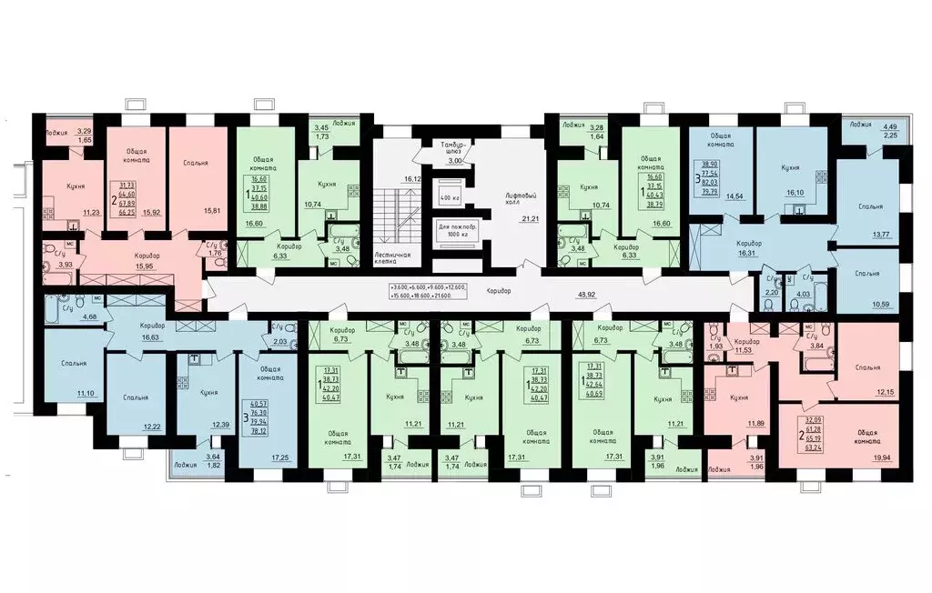 1-комнатная квартира: Уфа, улица Михаила Зайцева, 6 (39 м) - Фото 2