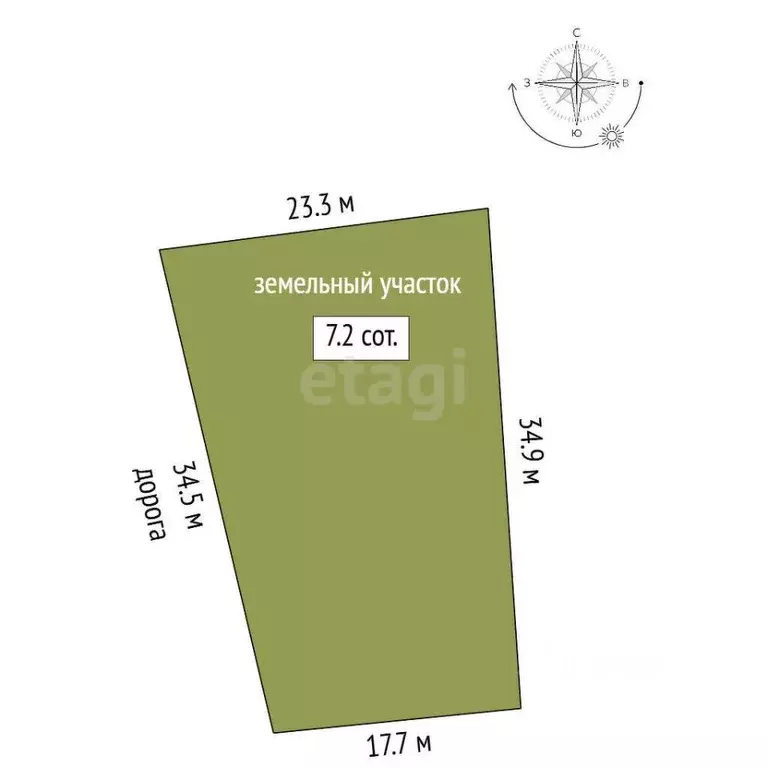 Участок в Хабаровский край, Хабаровск Кронштадтский пер., 2 (7.2 сот.) - Фото 2