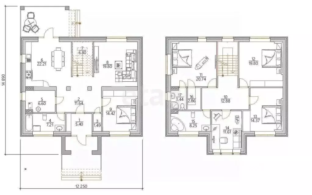 Дом в Тульская область, Алексин ул. Лермонтова, 12 (250 м) - Фото 2