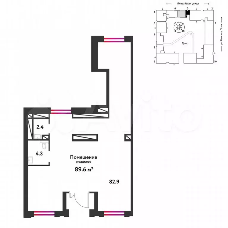 Продам помещение свободного назначения, 89.6 м - Фото 0