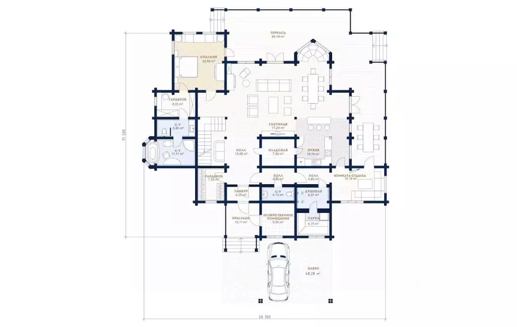 Дом в Ленинградская область, Всеволожский район, Куйвозовское с/пос, ... - Фото 2