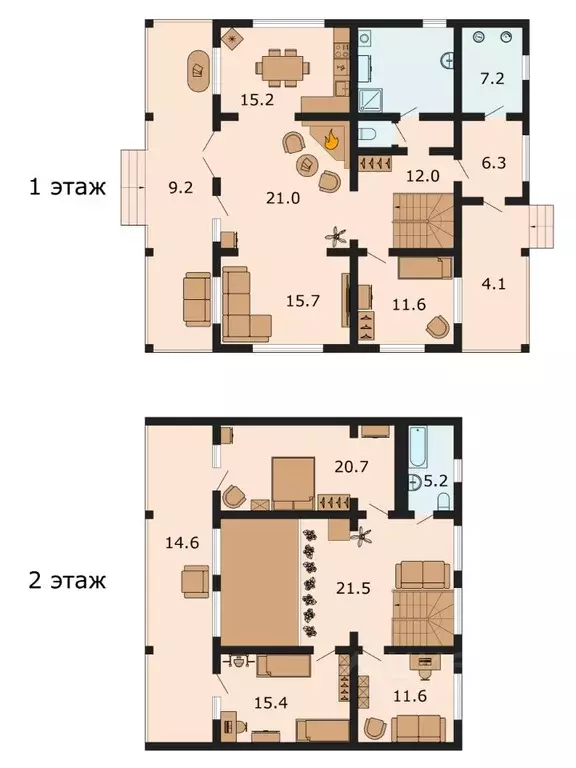 Дом в Ленинградская область, Всеволожский район, Агалатовское с/пос, ... - Фото 2