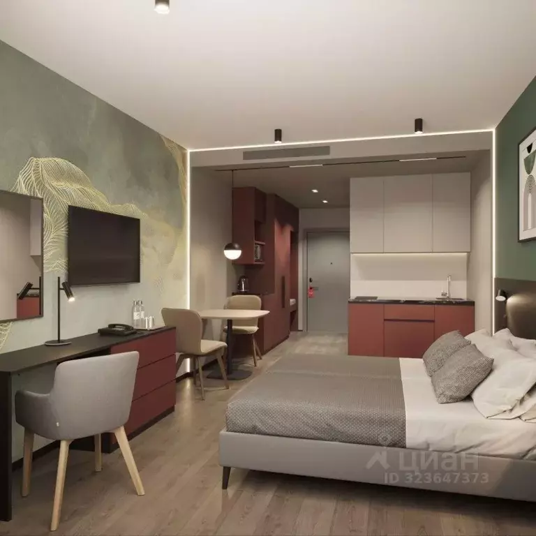 Студия Новосибирская область, Новосибирск пл. Карла Маркса (25.96 м) - Фото 2