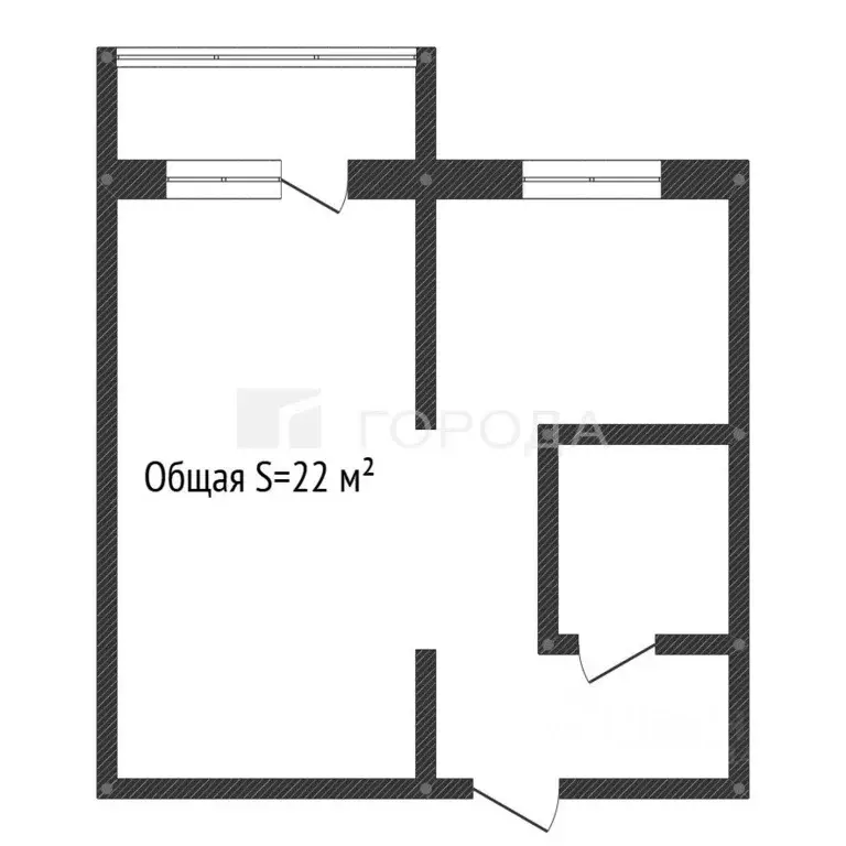 1-к кв. Алтайский край, Барнаул ул. Георгия Исакова, 216 (22.0 м) - Фото 2