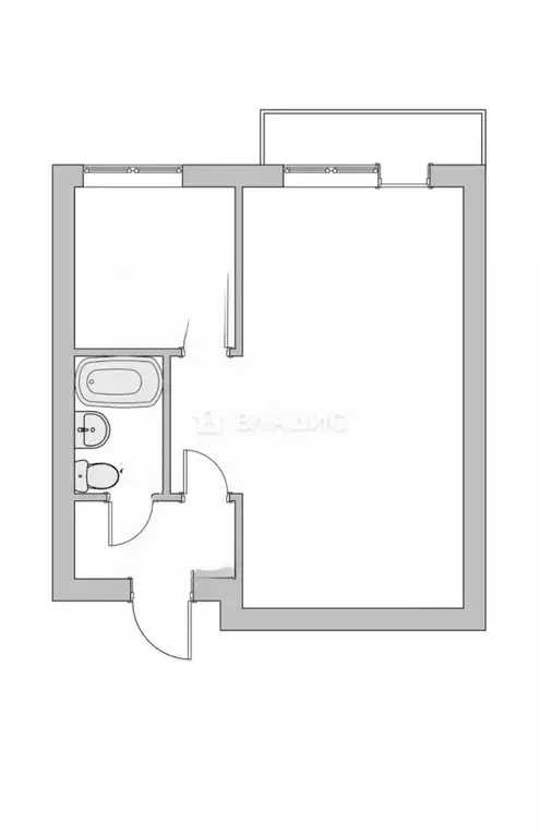 1-к кв. Москва Новомарьинская ул., 16К1 (39.0 м) - Фото 2