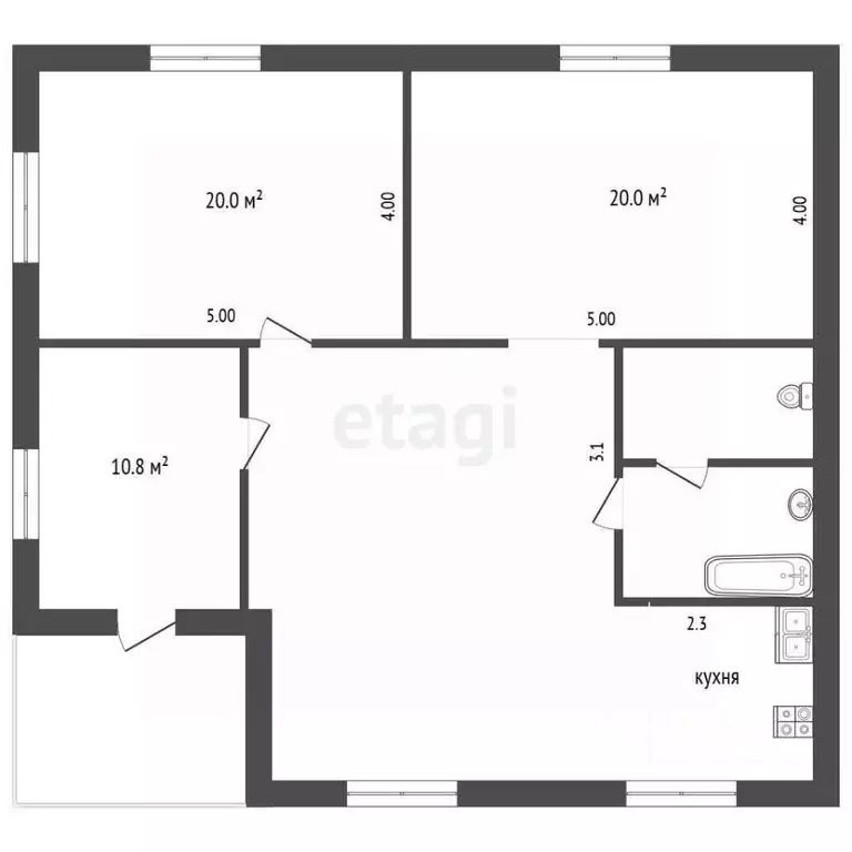 Дом в Тюменская область, Тюменский муниципальный округ, д. Есаулова ... - Фото 2